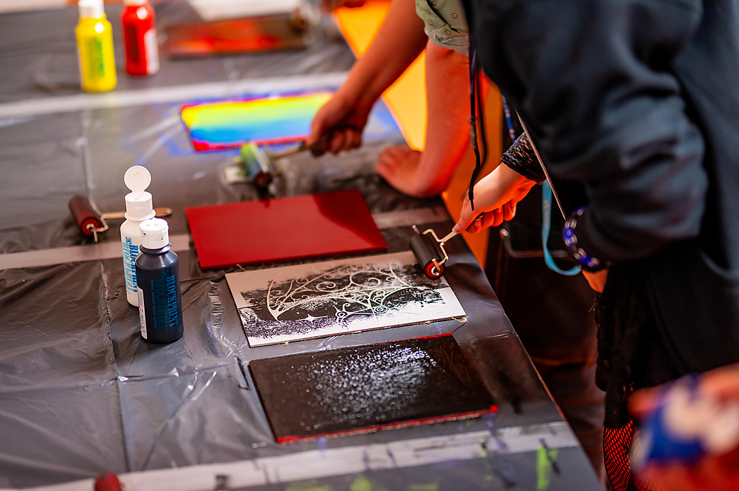 Foto-impressie | Workshop Linocut