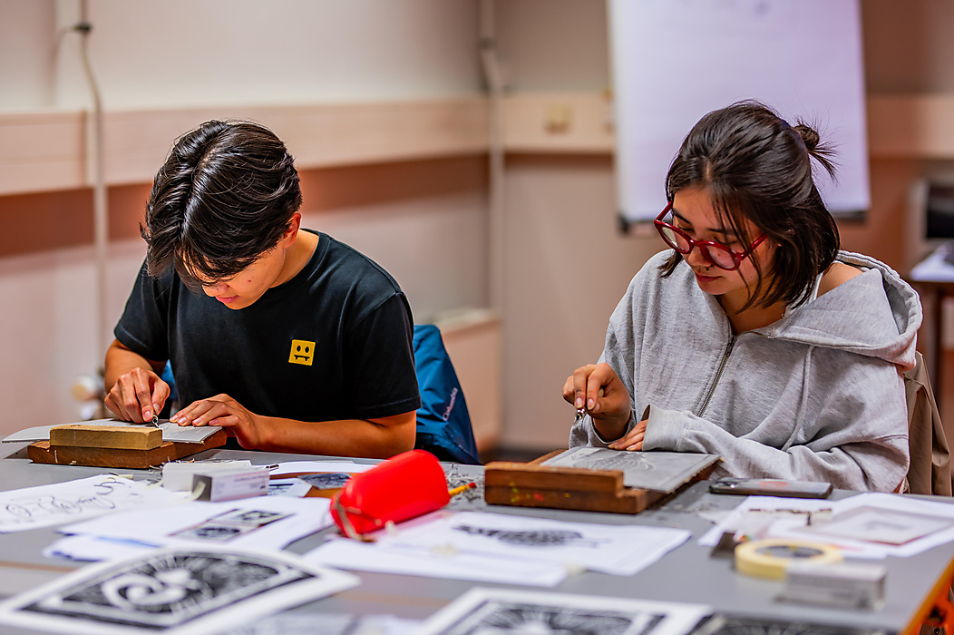 Photo Impression | Workshop Linocut