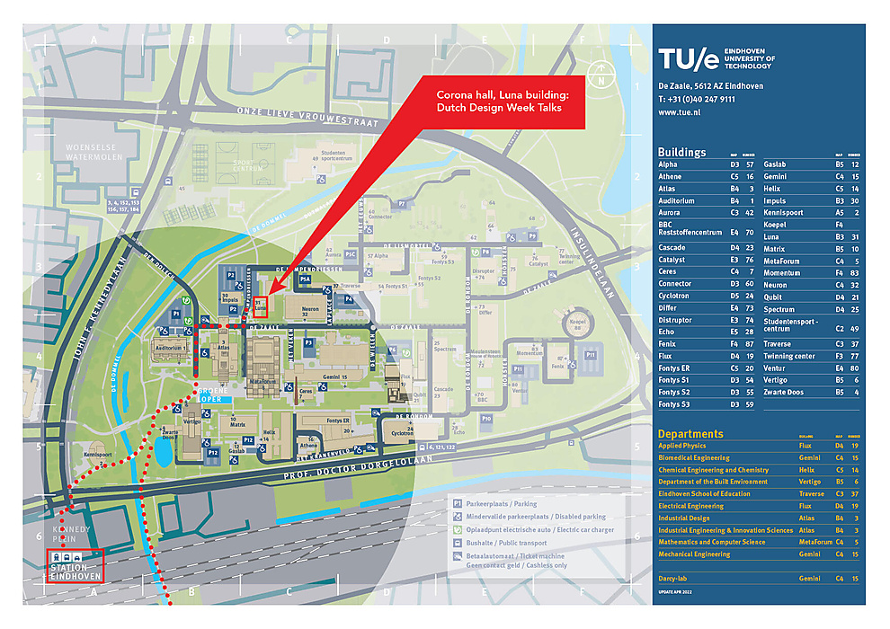 Talk Talk Talk - TU/e location map